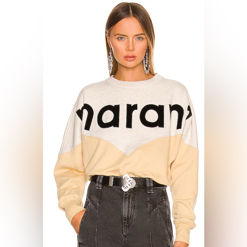 ISABEL MARANT ETOILE Houston Sweatshirt in Honey
